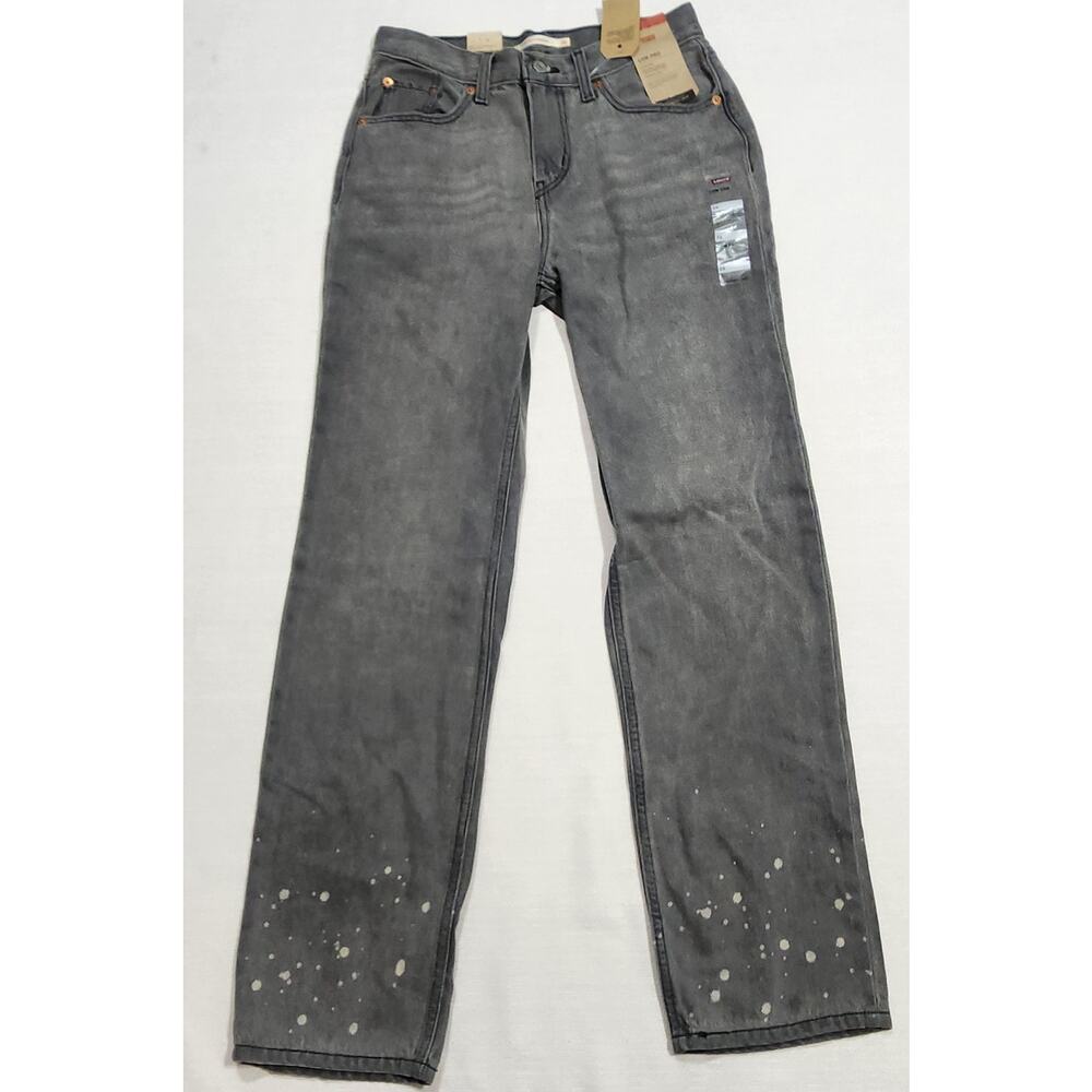 Levi's low pro straight jeans waist 28'' length 41'' bleached